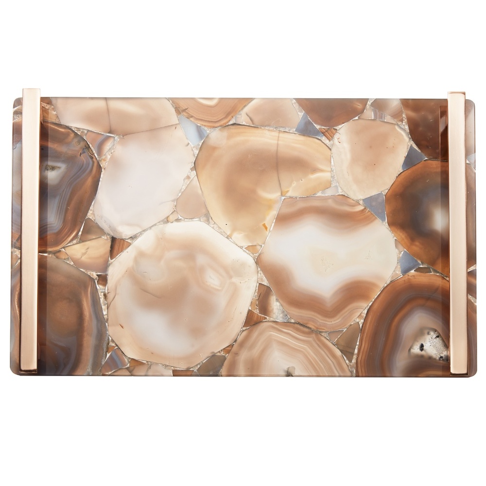 Large Kendra Scott Tray - Tan Agate